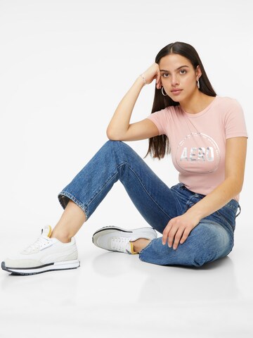 AÉROPOSTALE T-Shirt 'JUN' in Pink
