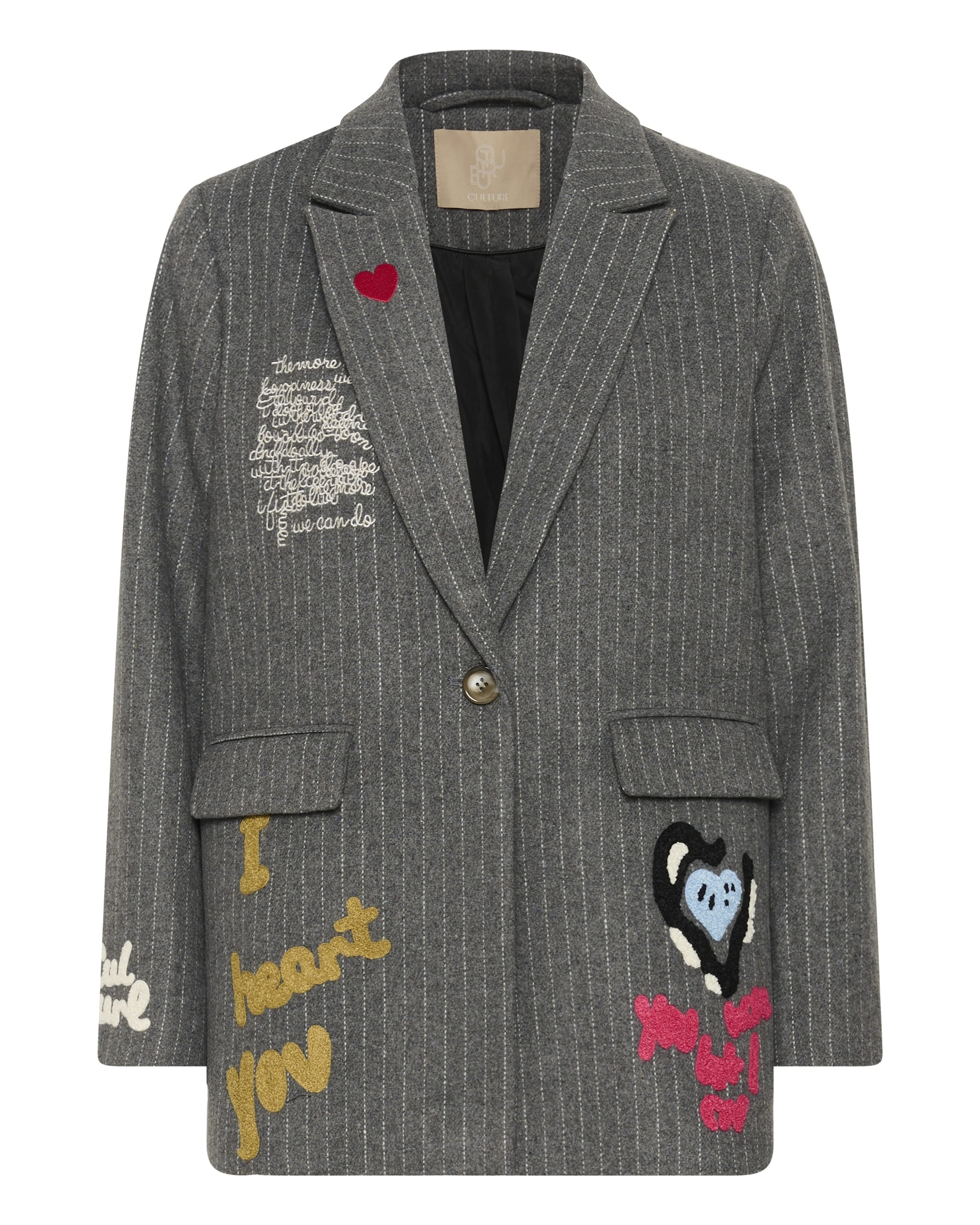 CULTURE - Blazer en gris: frente