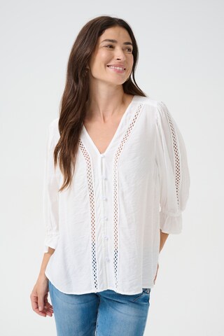 Cream Blouse 'CRBillie' in White: front