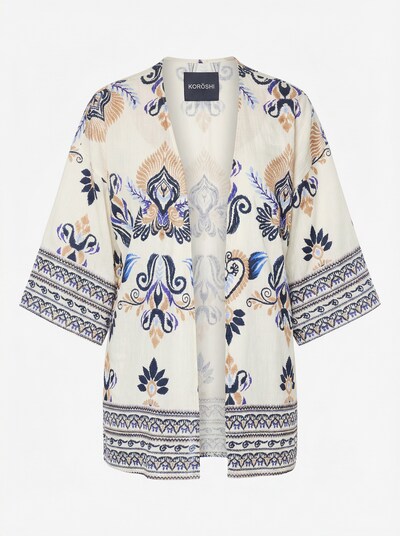 KOROSHI Kimono pieejams L, krāsa - smilškrāsas / zils / balts, Preces skats