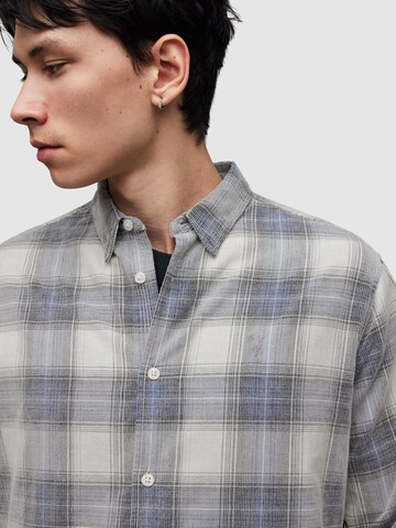 AllSaints - Regular Fit Camisa 'GALDANA' em cinzento