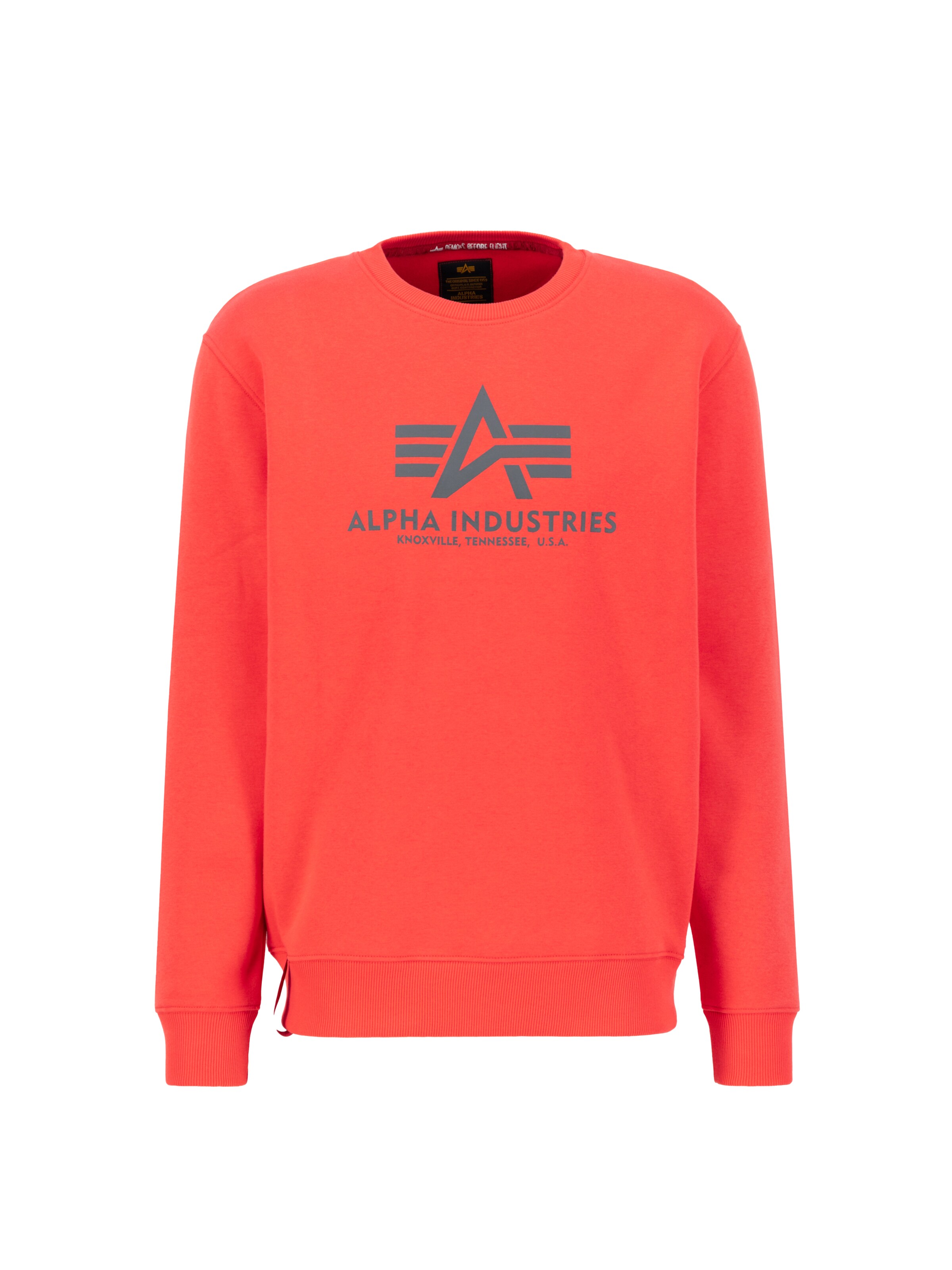 ALPHA INDUSTRIES Sweatshirt 'Basic' in Red: front