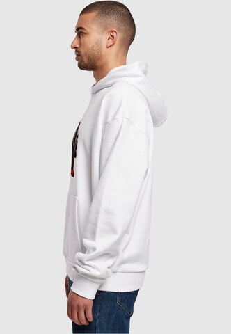 Sweat-shirt 'Flying High' MT Upscale en blanc