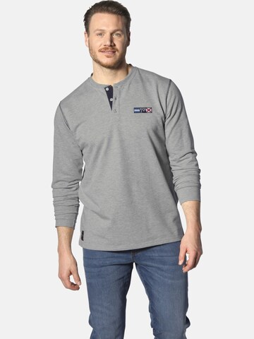 Jan Vanderstorm Sweatshirt 'Jornsen' in Grijs: voorkant