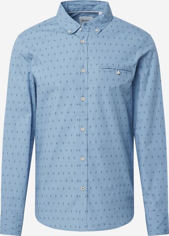 MUSTANG Regular fit Button Up Shirt 'Casper' in Blue: front