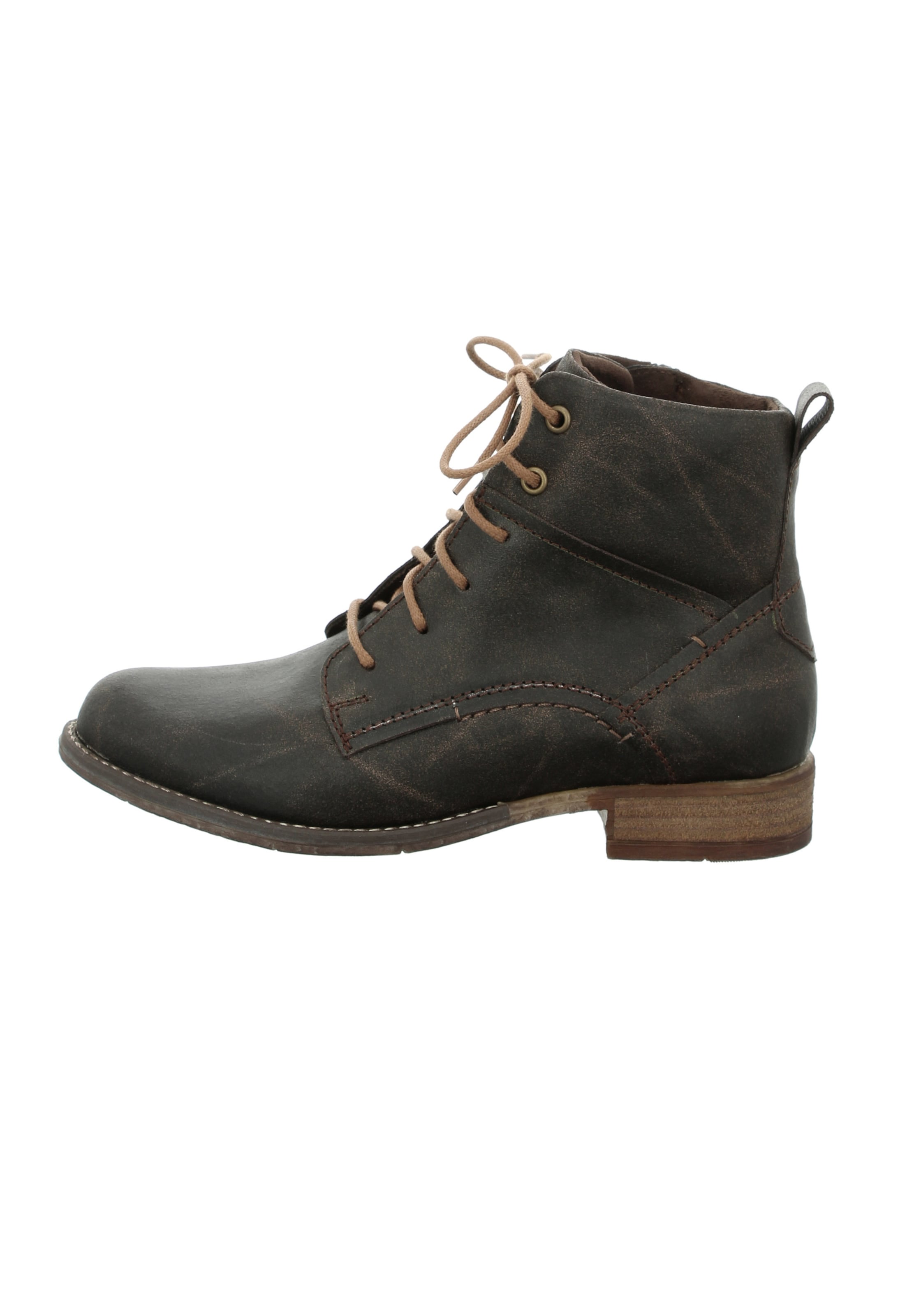 JOSEF SEIBEL Lace-Up Ankle Boots 'Sienna 95' in Brown: front
