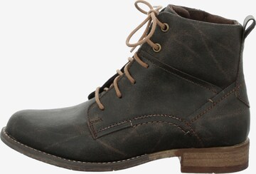 JOSEF SEIBEL Lace-Up Ankle Boots 'Sienna 95' in Brown: front