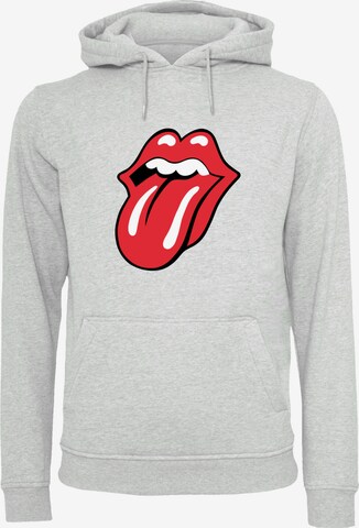 F4NT4STIC Sweatshirt 'The Rolling Stones Classic Zunge Rock Musik Band' in Grijs: voorkant