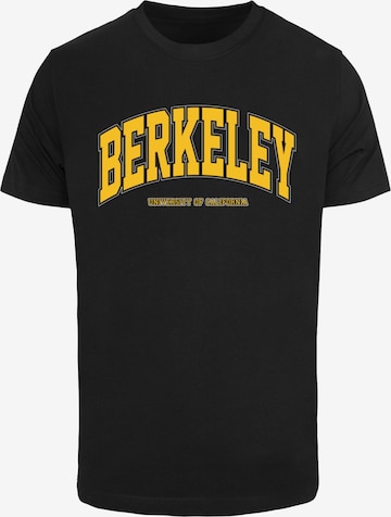 Merchcode T-Shirt 'Berkeley University' in Schwarz: predná strana