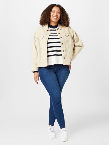 Dorothy Perkins Curve Skinny Jeans 'Ellis' in Blau