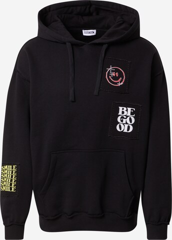 ABOUT YOU Limited - Sudadera 'Leo' by Jannik Stutzenberger' en negro: frente