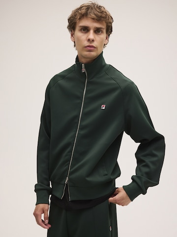 FILA - Sudadera con cremallera 'CAVALESE regular track jacket' en verde: frente
