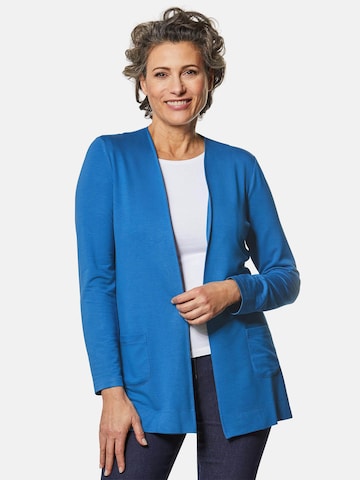 Goldner Strickjacke in Blau: predná strana