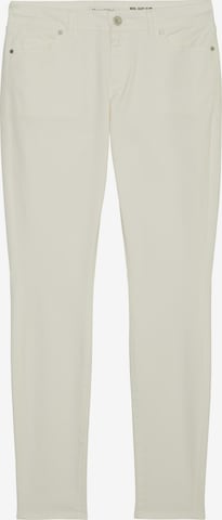 Coupe slim Pantalon 'Alby' Marc O'Polo en blanc : devant