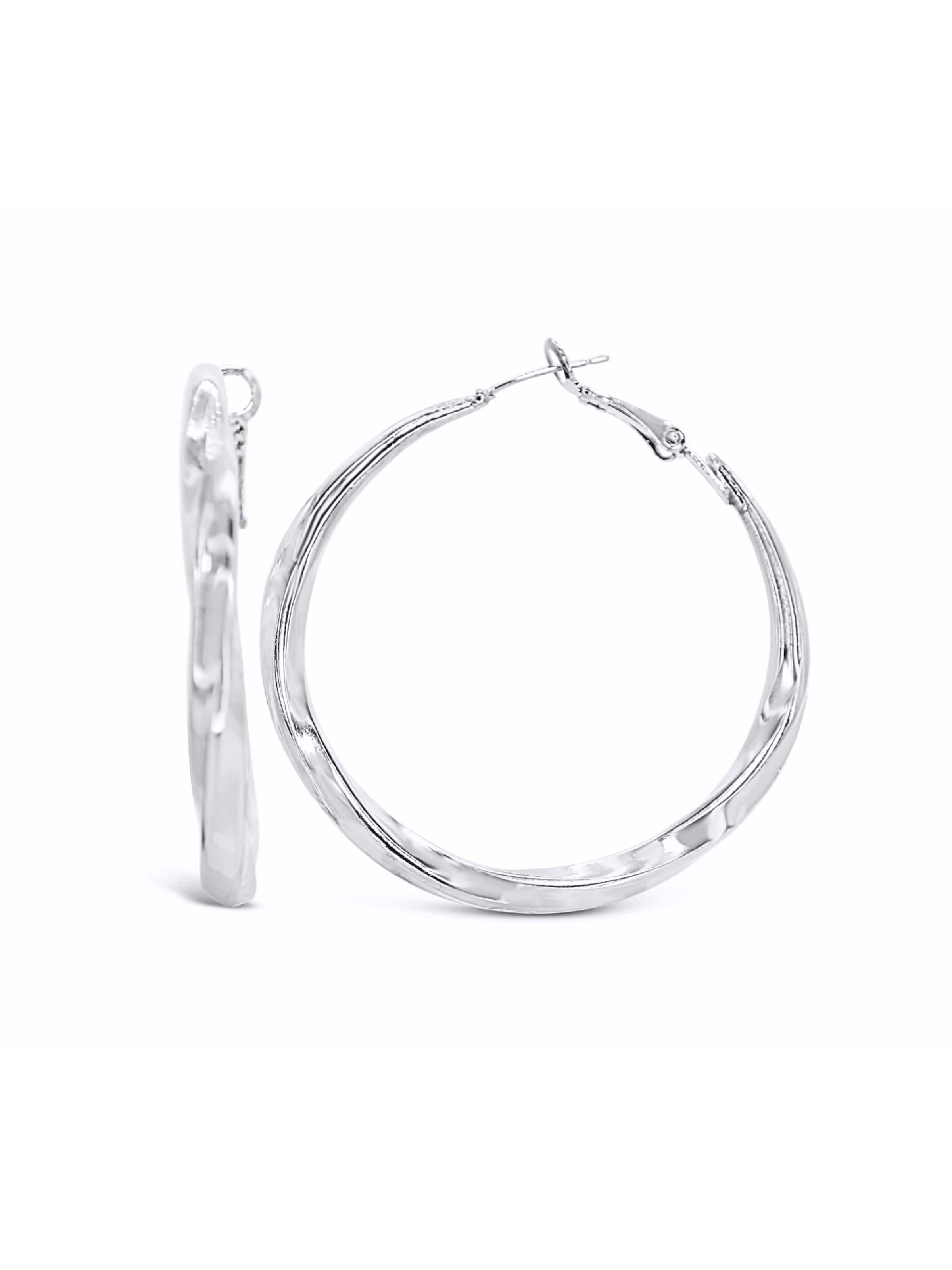 ARS-ARGENTI Earrings 'XL EXPRESS YOURSELF' in Silver: front