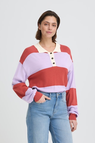 ICHI Pullover 'IHBOSTON' in Lila: Vorderseite