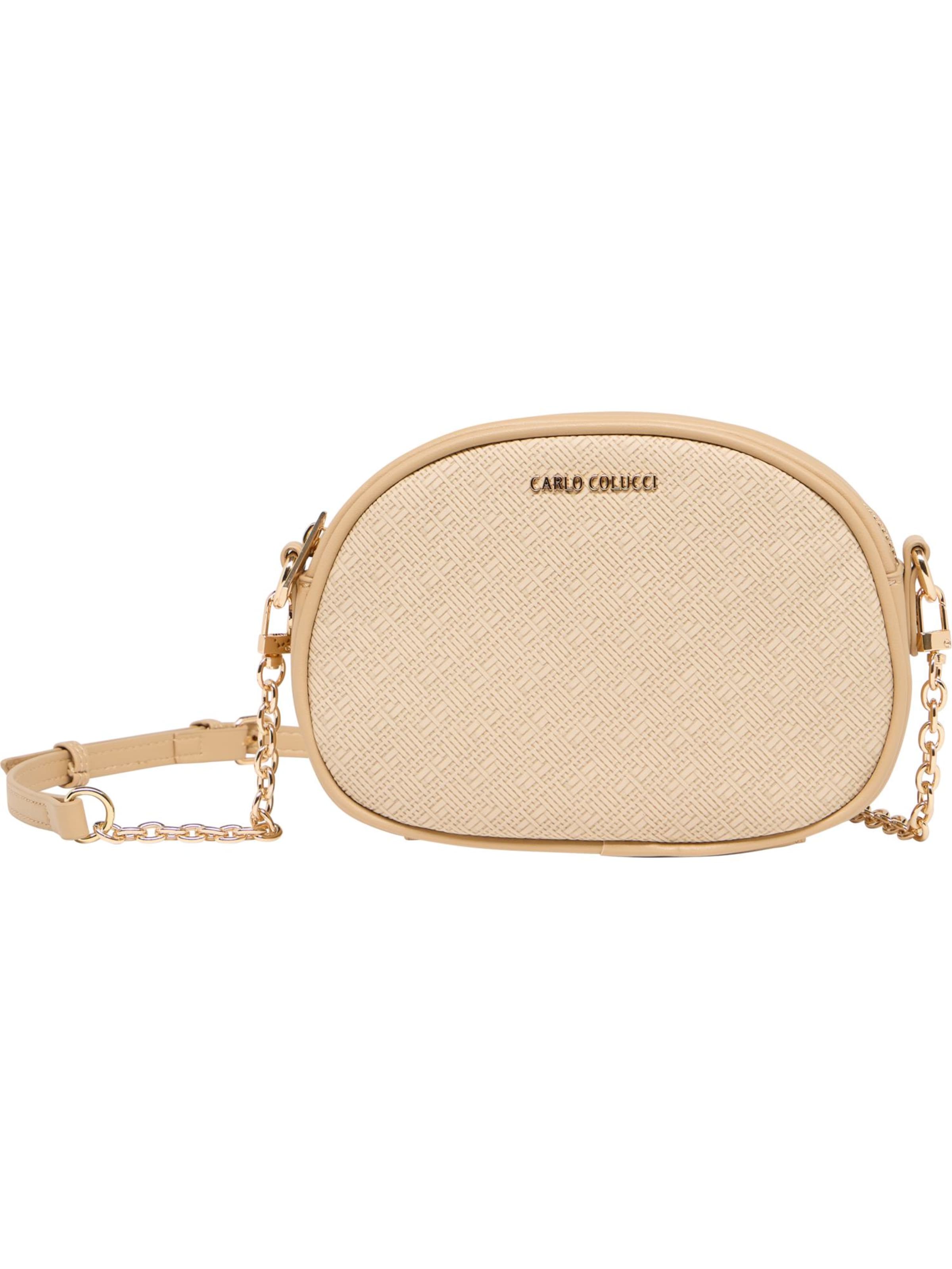 Sac à bandoulière 'di Munno' Carlo Colucci en beige : devant