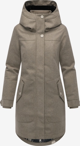 Ragwear Raincoat 'Jannisa' in Brown: front