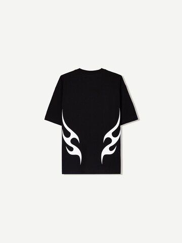 T-Shirt Bershka en noir