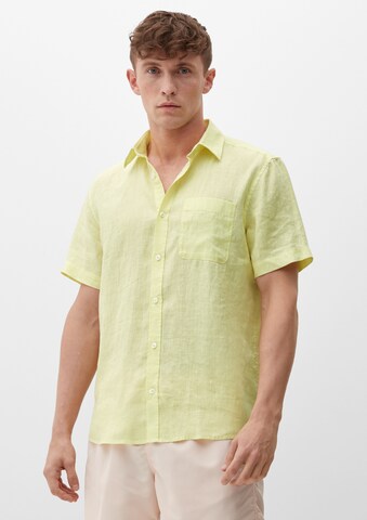 s.Oliver Regular fit Overhemd in Geel: voorkant