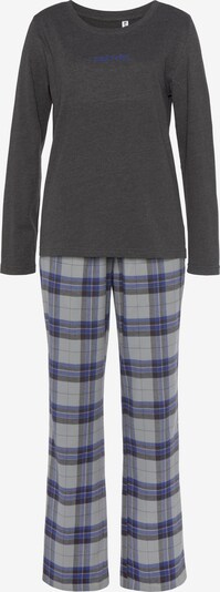 VIVANCE Pyjama in blau / grau, Produktansicht