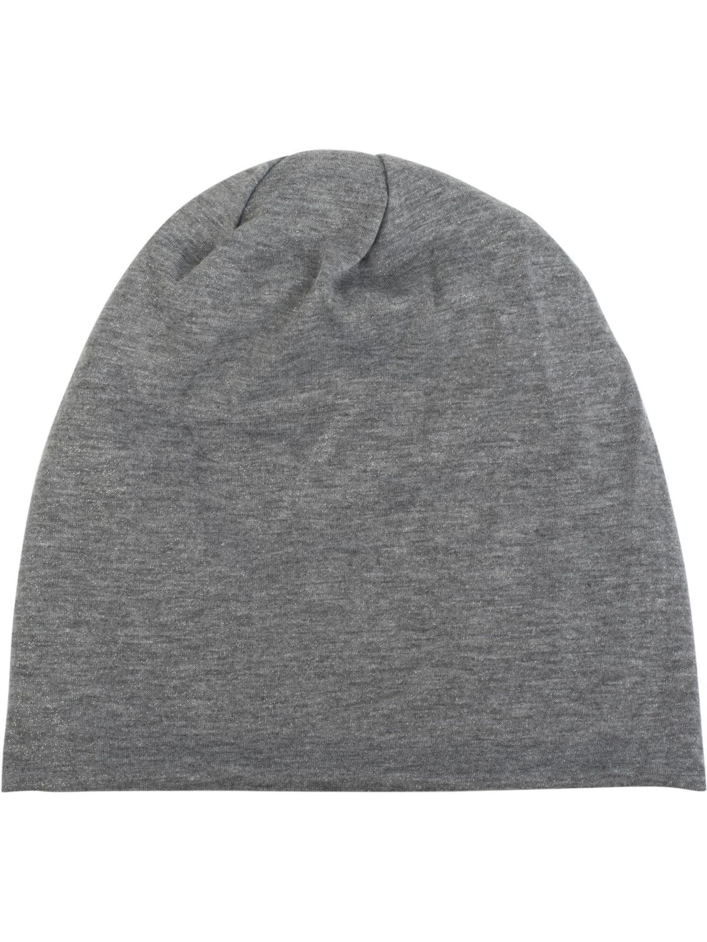 styleBREAKER Mütze 'Beanie mit All Over Glitzer'‌‌‌‌‌‌‌‌‌‌ in Grau
