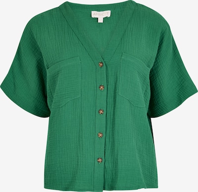 Apricot Textured V-Neck Blous in XS in grün, Produktansicht