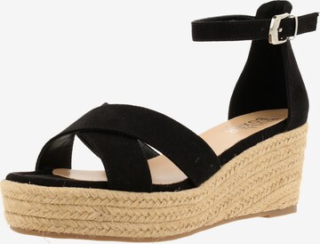 BULLBOXER Strap sandal in Black: front