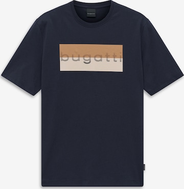 Tricou de la bugatti pe albastru: față