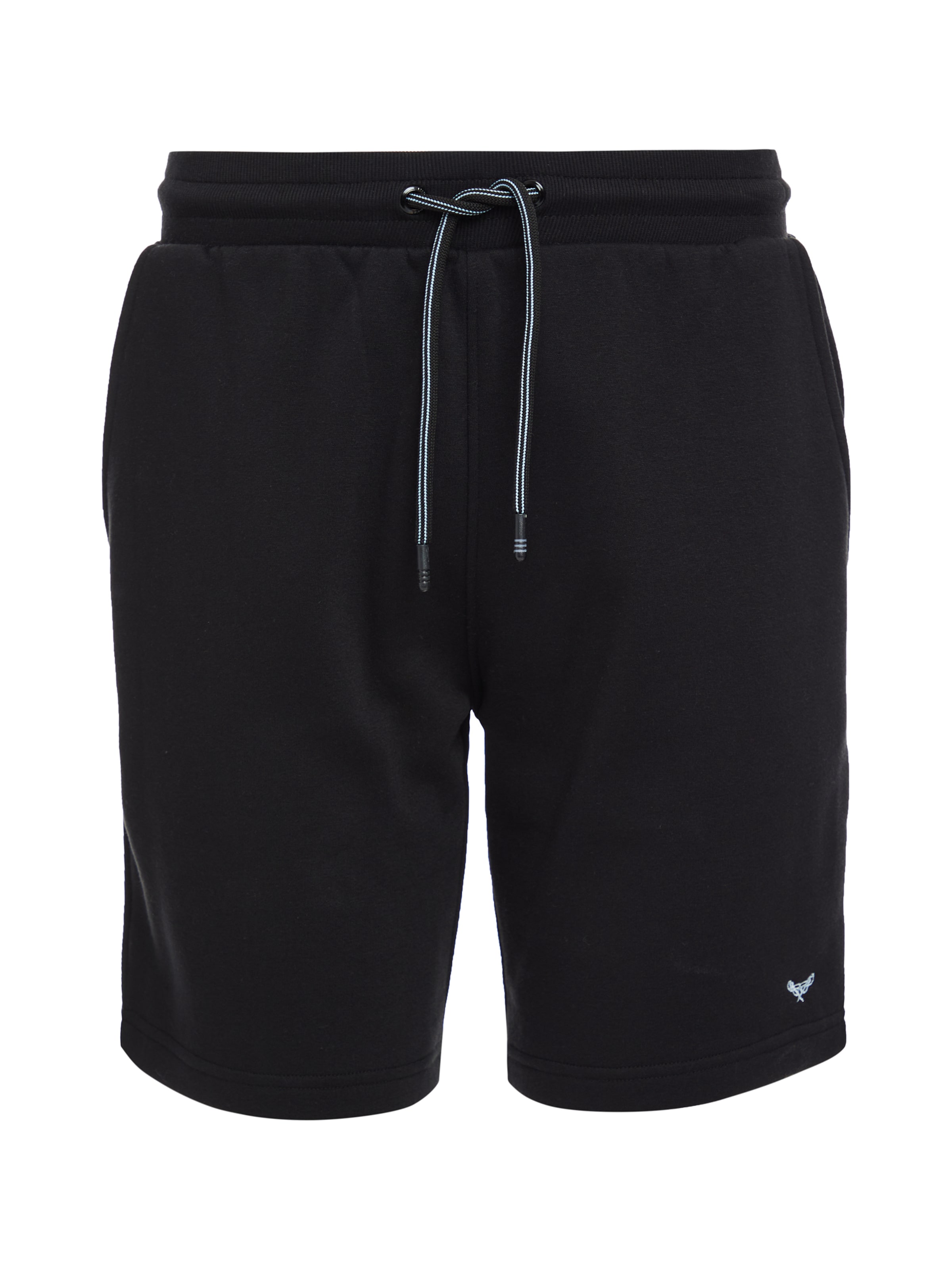 Threadbare Shorts 'Bergamot' in Schwarz: Vorderseite