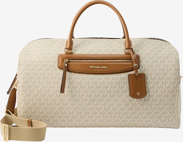 Borsa weekend di MICHAEL Michael Kors in beige: frontale