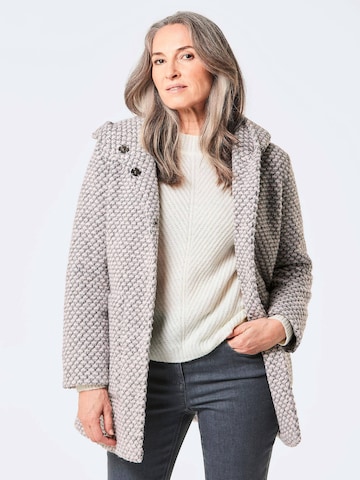 Manteau mi-saison Goldner en gris : devant