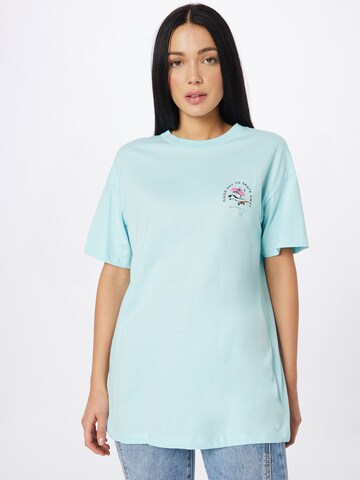 Cotton On - Camiseta talla grande en azul: frente