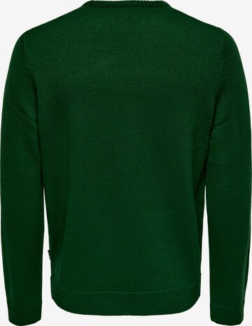 Only & Sons Pullover 'Xmas' in Grün