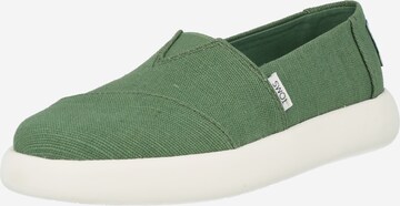 TOMS Slip-on 'Alpargata Mallow' σε πράσινο: μπροστά