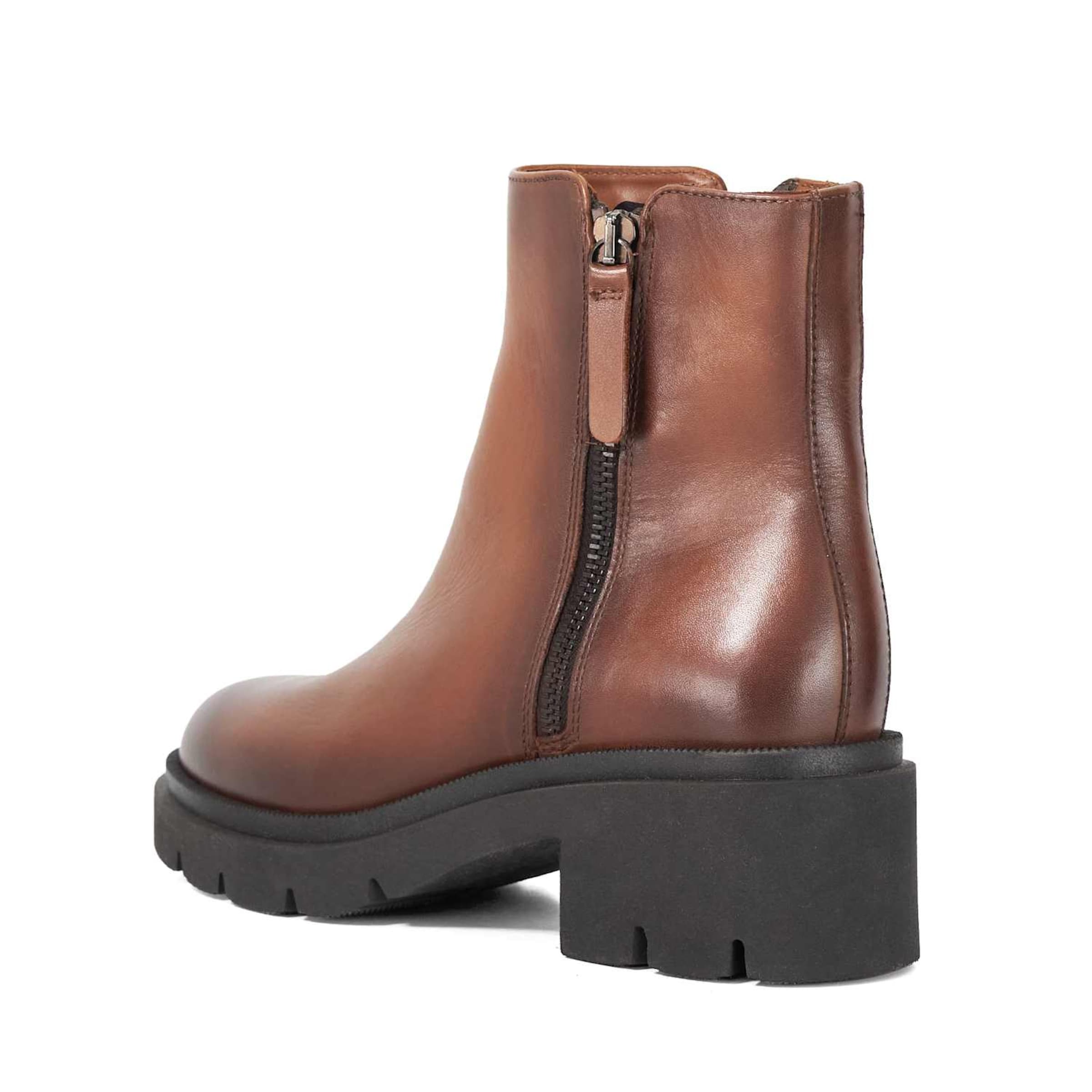 Dune LONDON Stiefelette 'Paving' in Braun