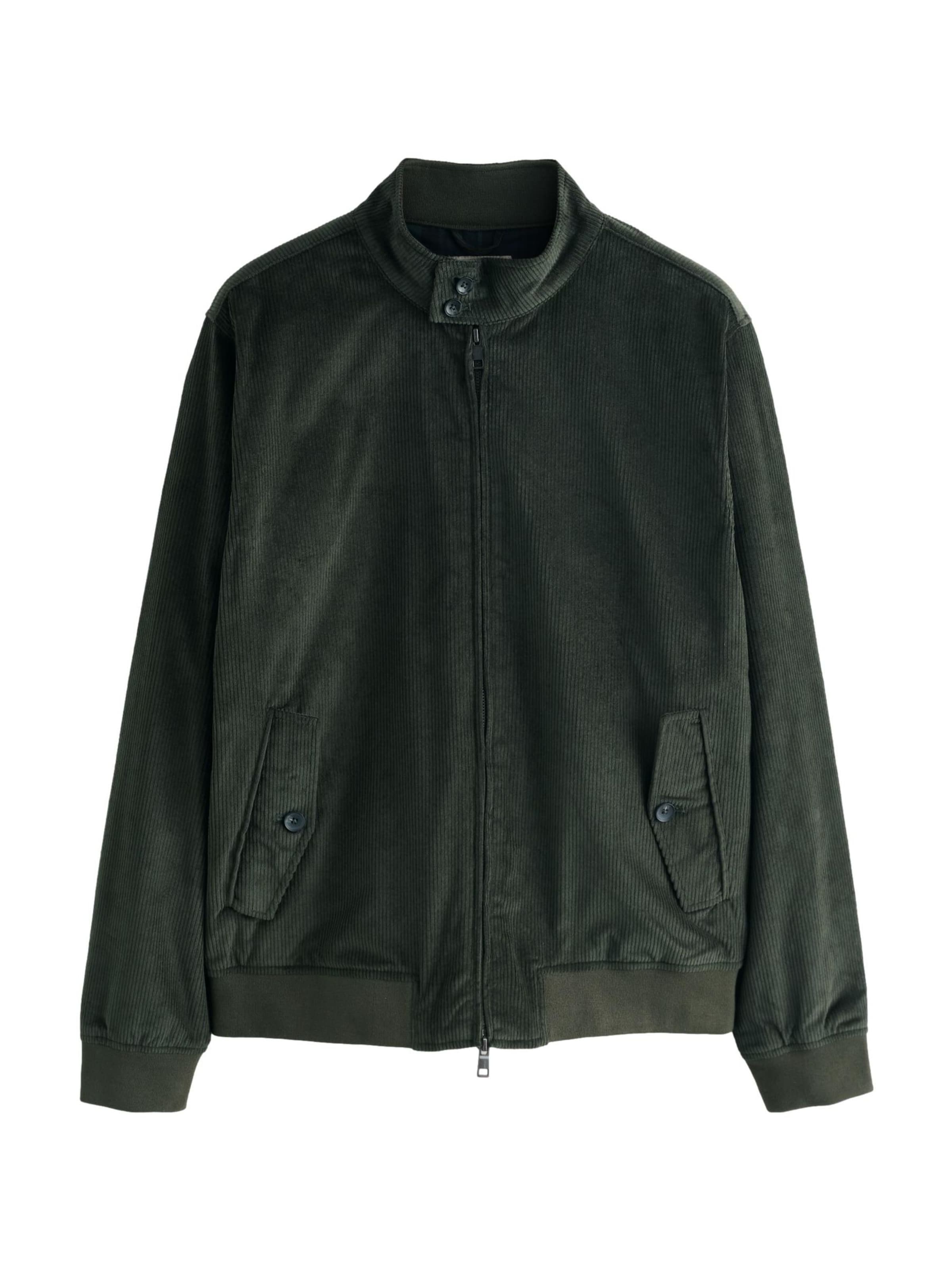 Next Veste mi-saison 'Harrington' en vert foncé, Vue avec produit