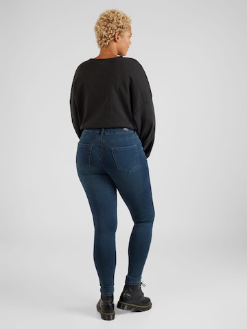 ONLY Carmakoma Skinny Jeans 'Augusta' i blå