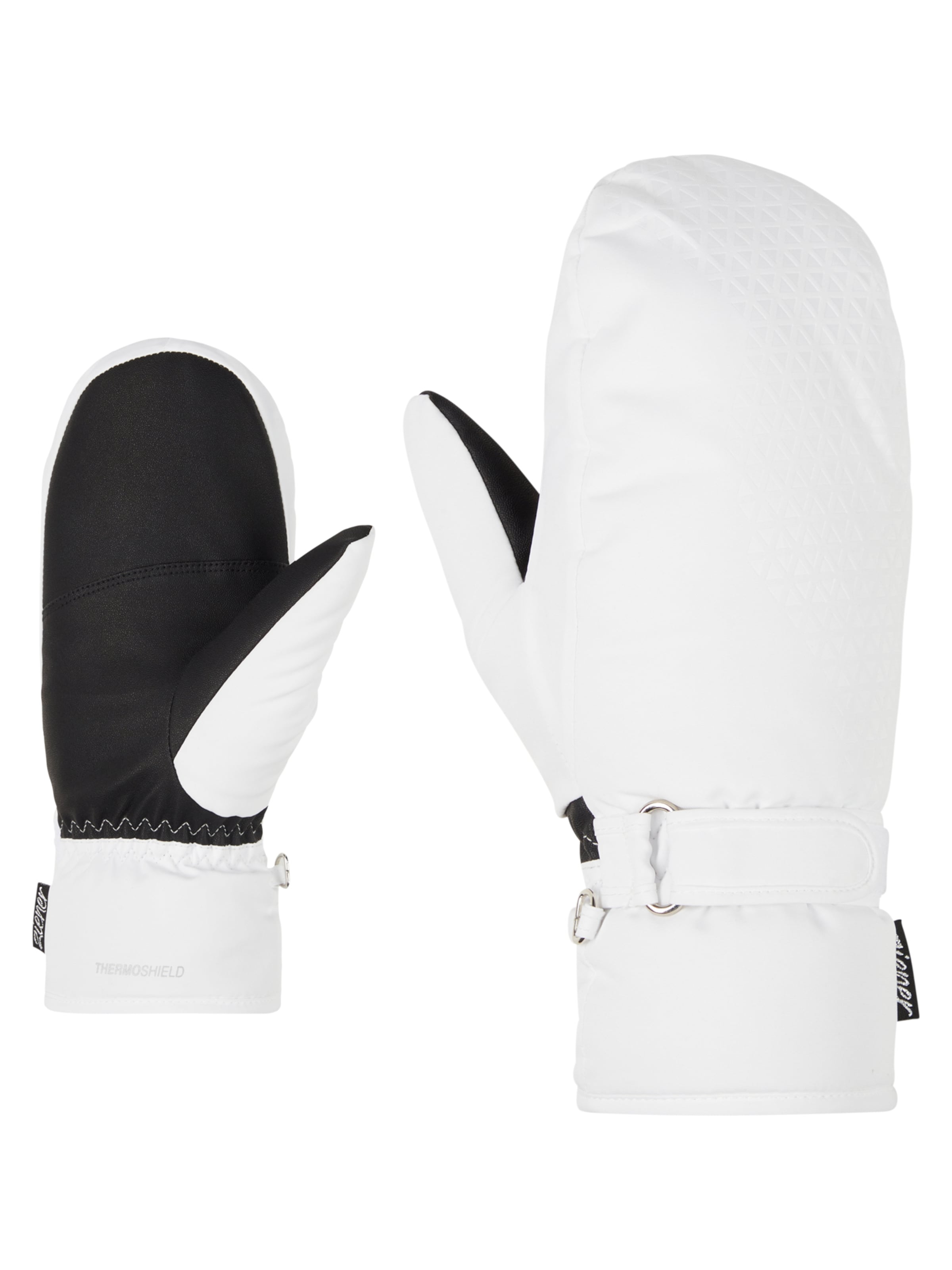 ZIENER Athletic Gloves in White: front