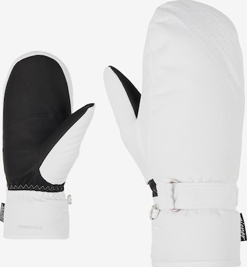 ZIENER Athletic Gloves in White: front