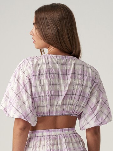 St MRLO Top 'ARIEL' in Purple: back