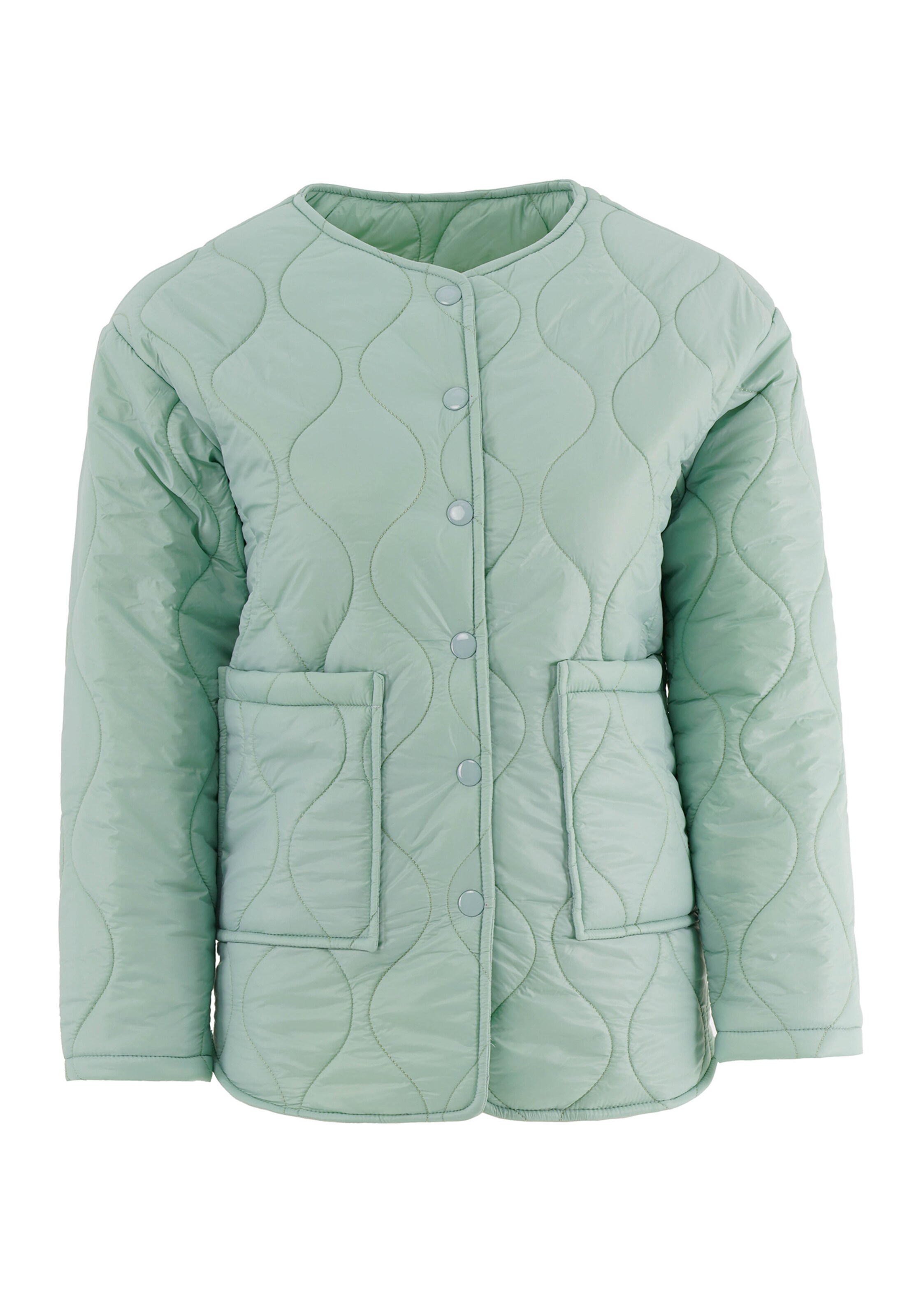 FRESHLIONS Steppjacke 'Amara' in mint, Produktansicht