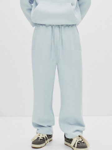 Pull&Bear Baggy Broek in Blauw: voorkant