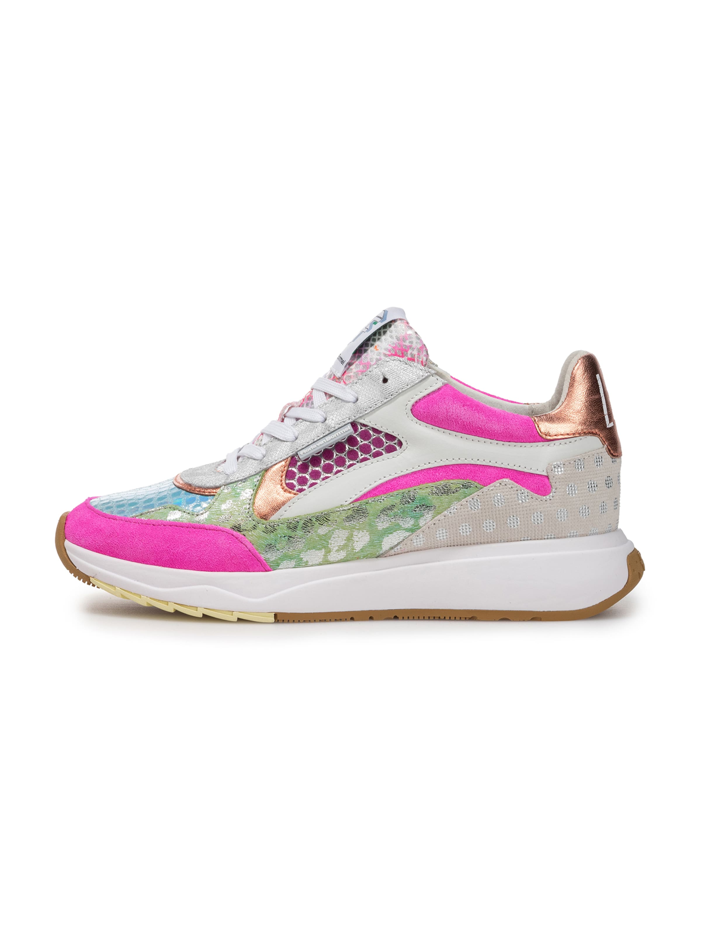 Floris van Bommel Platform trainers 'SUVI 03' in Pink: front