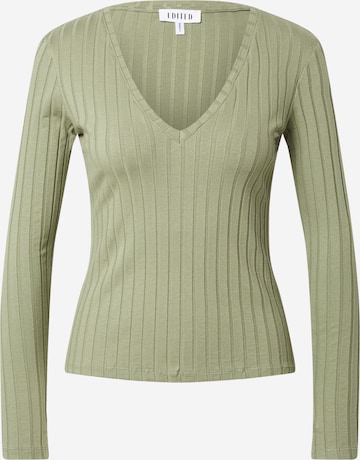 EDITED Shirt 'Elin' in Groen: voorkant