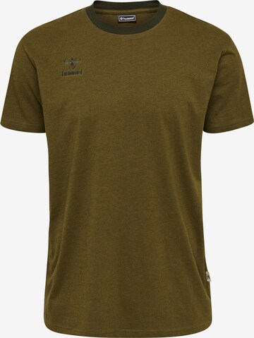 Hummel Shirt in Groen: voorkant