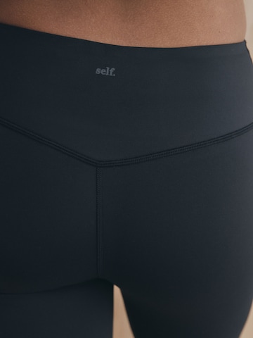 self. Skinny Sportbroek in Zwart