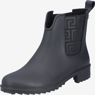 Rieker Rubber Boots in Black: front