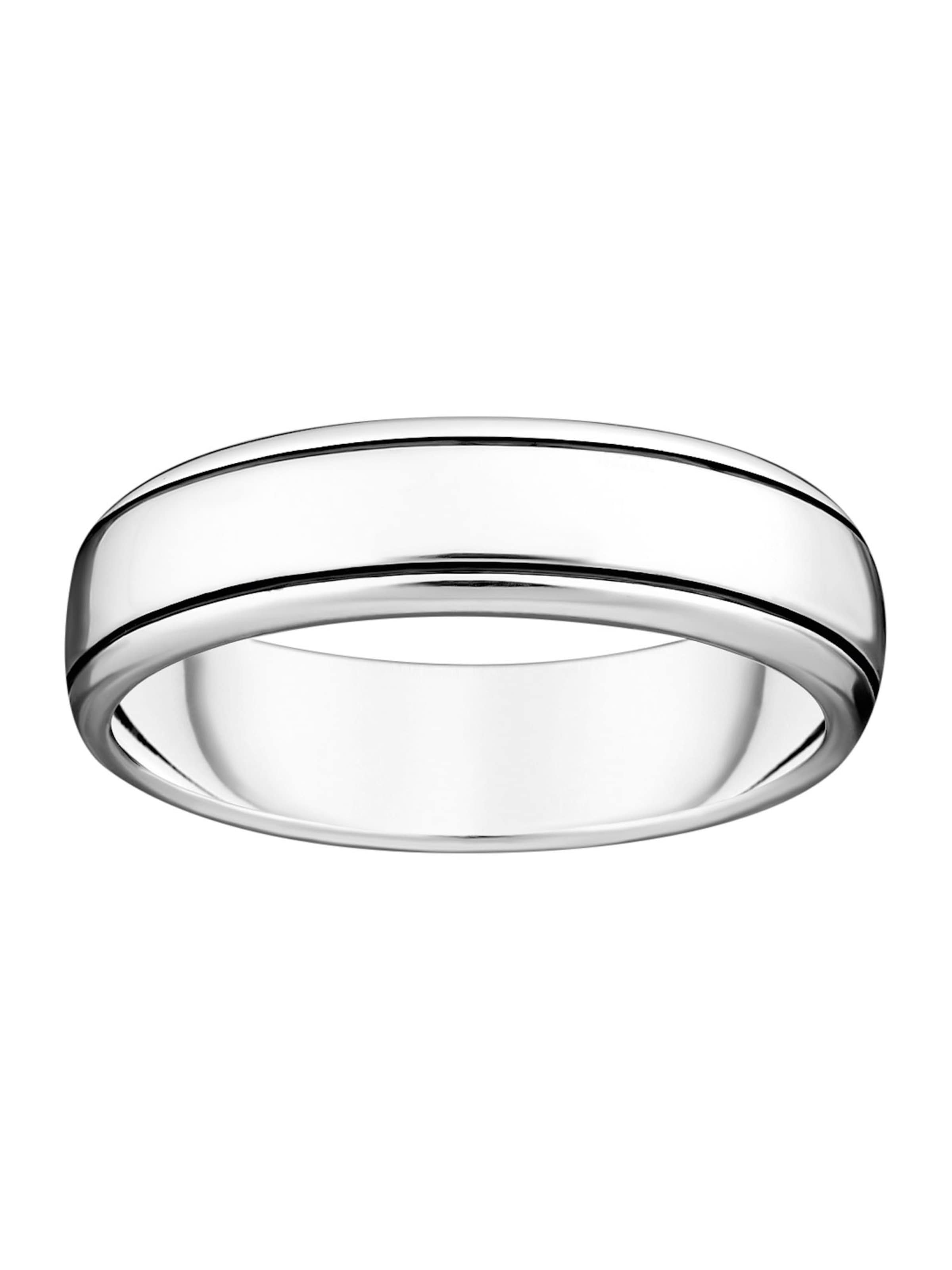 Thomas Sabo Ring in Black / Silver, Item view