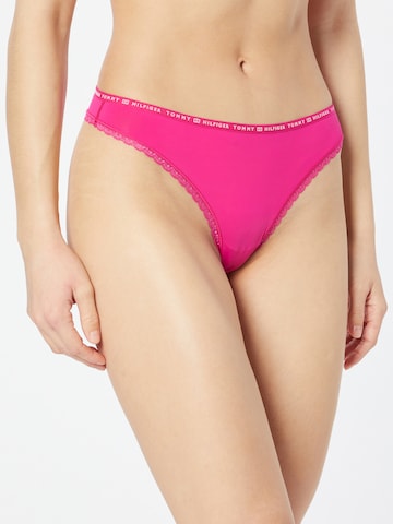 TOMMY HILFIGER Thong in Pink: front